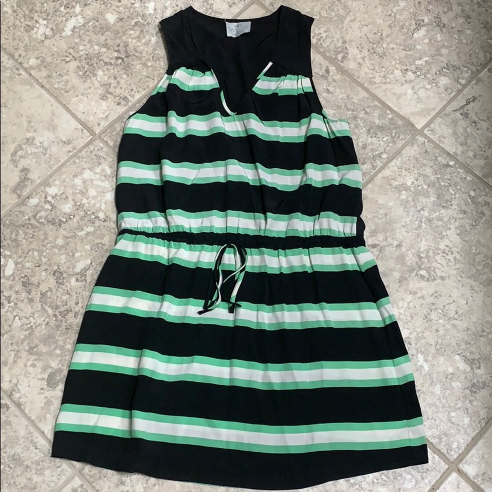 Silk striped dress